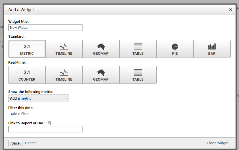 dashboard setup