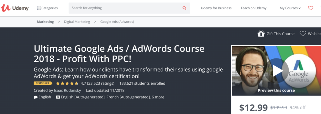 Ultimate Google Ads / AdWords Course 2018
