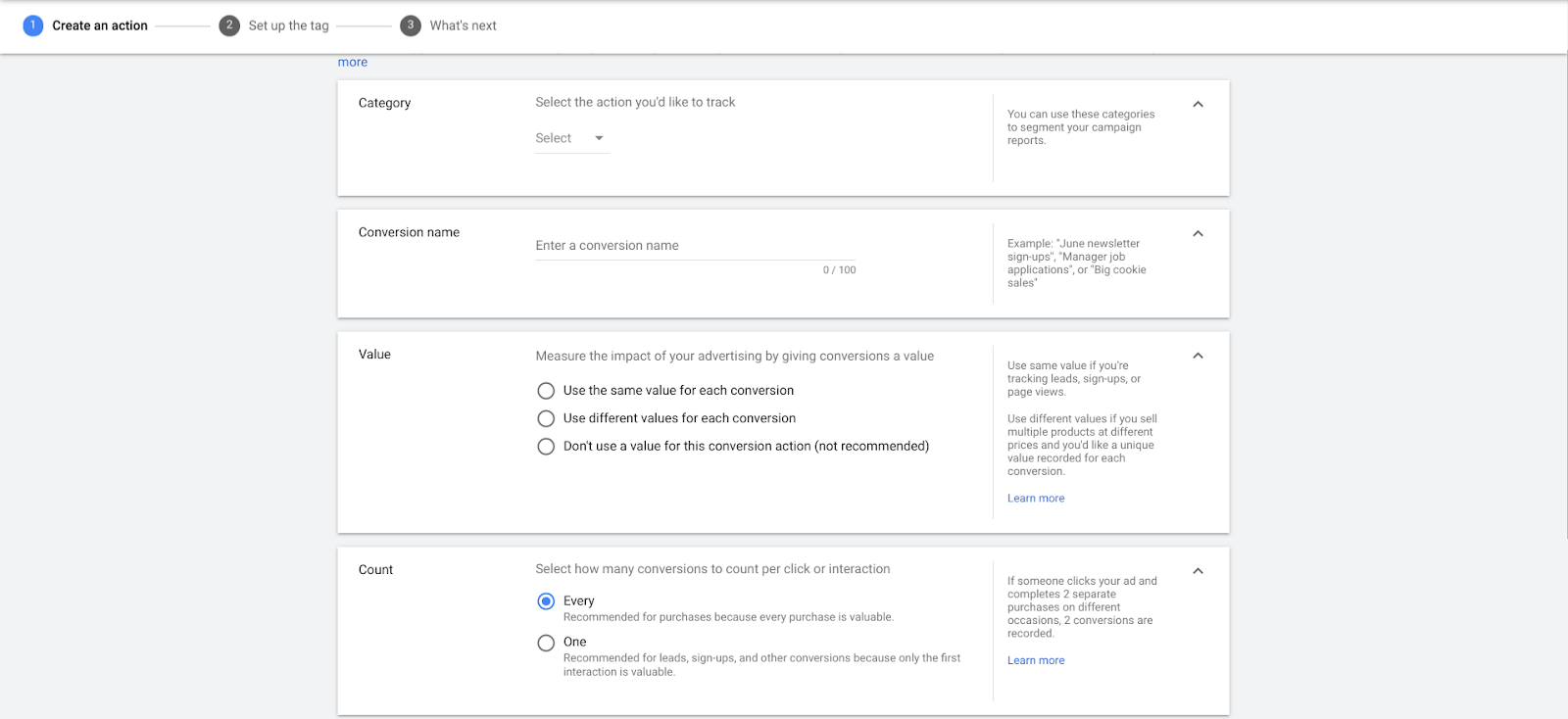 set up conversion tracking4